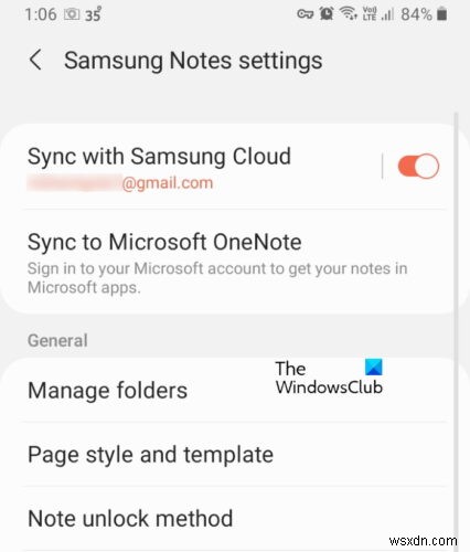 Samsung Notes를 Microsoft OneNote와 동기화하는 방법은 무엇입니까? 