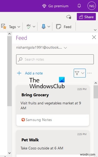 Samsung Notes를 Microsoft OneNote와 동기화하는 방법은 무엇입니까? 