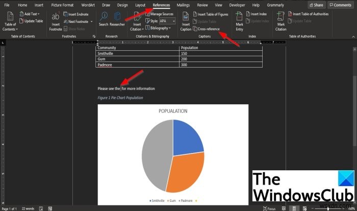 Microsoft Word에서 상호 참조 기능을 사용하는 방법 