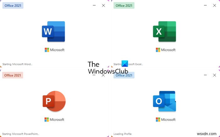 Microsoft Office Word, Excel, PowerPoint 프로그램에서 시작 화면 비활성화 