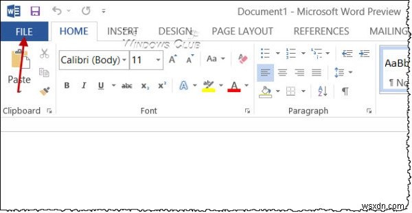 Microsoft Office Word, Excel, PowerPoint 프로그램에서 시작 화면 비활성화 