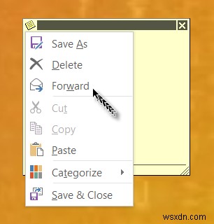 Outlook 메일에 스티커 메모를 첨부하는 방법 