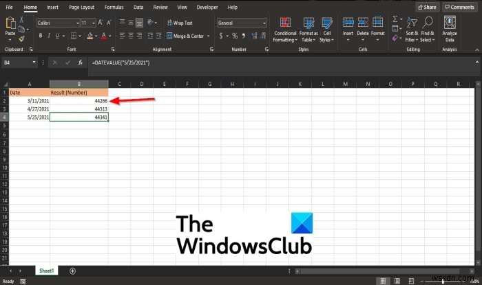 Microsoft Excel에서 DATEVALUE 함수를 사용하는 방법 