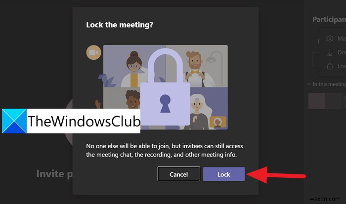 Microsoft Teams에서 회의를 잠그는 방법 