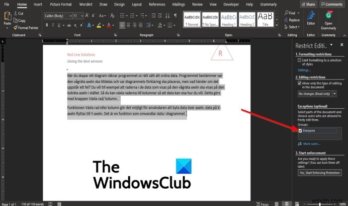 Microsoft Word에서 머리글과 바닥글을 잠그고 보호하는 방법 