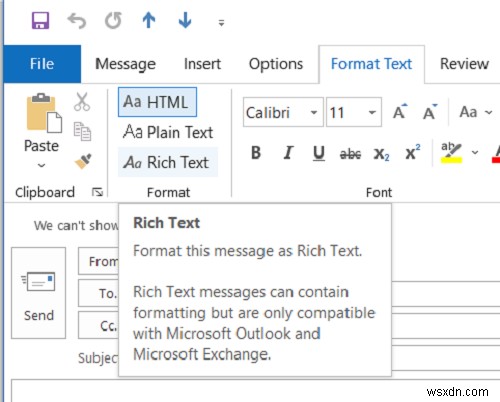 시도한 작업 실패 – Outlook 첨부 파일 오류 