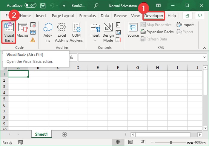 Excel에서 VBA 오류 400을 수정하는 방법 