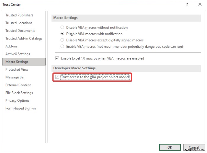 Excel에서 VBA 오류 400을 수정하는 방법 