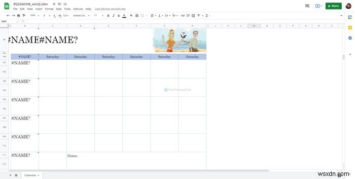 최고의 Google 스프레드시트 및 Excel 온라인 캘린더 템플릿 