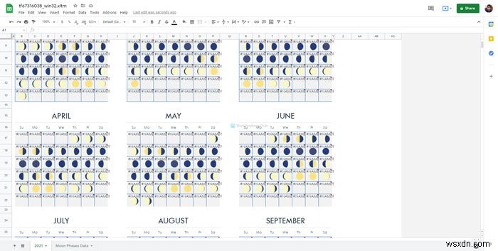 최고의 Google 스프레드시트 및 Excel 온라인 캘린더 템플릿 