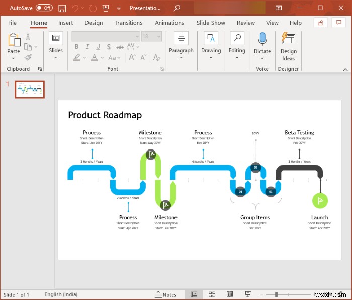 Microsoft PowerPoint에서 로드맵을 만드는 방법 