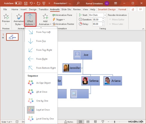 Microsoft PowerPoint에서 조직도를 만드는 방법 