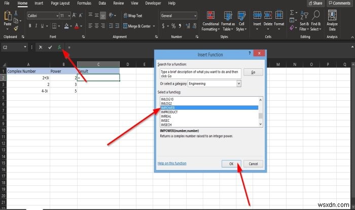 Microsoft Excel에서 IMPOWER 함수를 사용하는 방법 