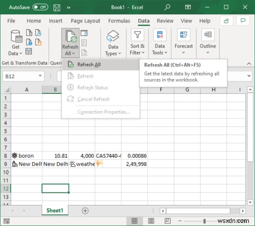 Microsoft Excel에서 자동 데이터 형식 기능을 사용하는 방법 