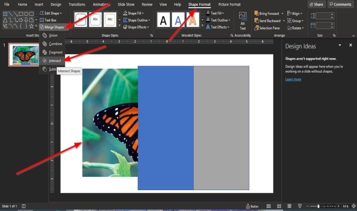 PowerPoint에서 그림을 조각으로 분할하는 분할 효과를 만드는 방법 