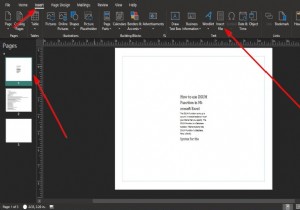 Publisher의 발행물에 Word 파일의 텍스트를 삽입하는 방법 