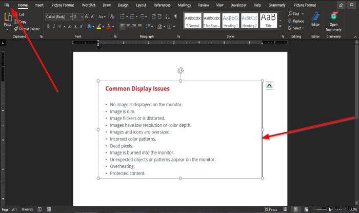 Microsoft Word의 이미지에서 텍스트를 추출하는 방법 