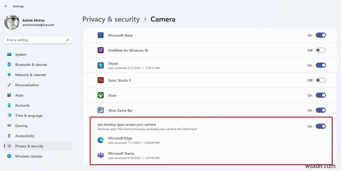 Microsoft Teams 카메라가 회색으로 표시되거나 작동하지 않음 