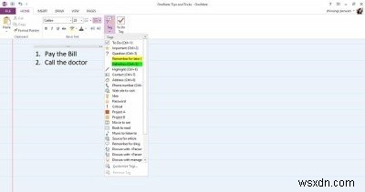 OneNote를 최대한 활용하는 데 도움이 되는 OneNote 생산성 팁