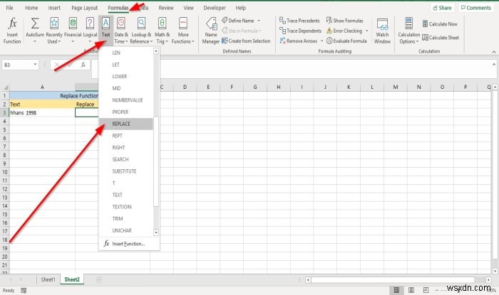 Microsoft Excel에서 대체 및 바꾸기 기능을 사용하는 방법 