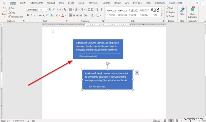 Microsoft Word에서 텍스트 상자를 추가, 복사, 제거, 적용 및 조작하는 방법