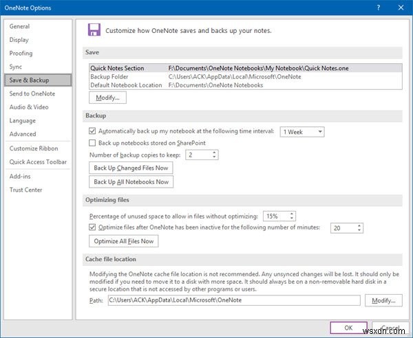 OneNote 캐시 위치는 어디인가요? OneNote 캐시를 지우는 방법은 무엇입니까? 