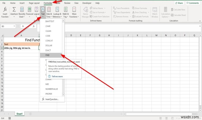 Microsoft Excel에서 찾기 및 찾기B 기능을 사용하는 방법 