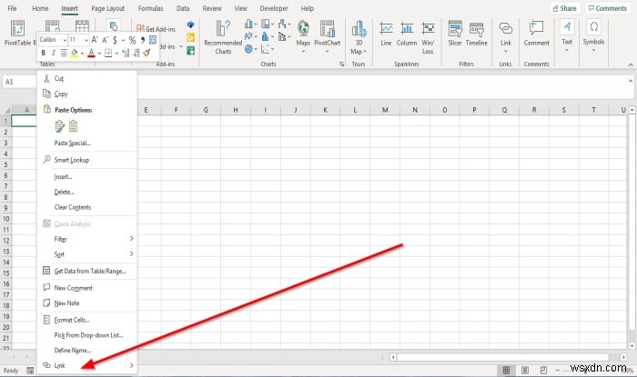 Excel에서 기존 파일에 대한 하이퍼링크를 만드는 방법