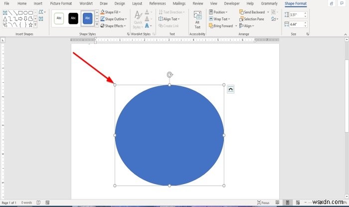 Microsoft Word에서 도형에 그림을 삽입하는 방법 