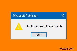 Microsoft Publisher는 Windows 11/10에서 파일을 PDF로 저장할 수 없습니다. 