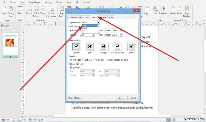 Microsoft Publisher에서 위치 개체를 사용하여 이미지를 배치하는 방법 