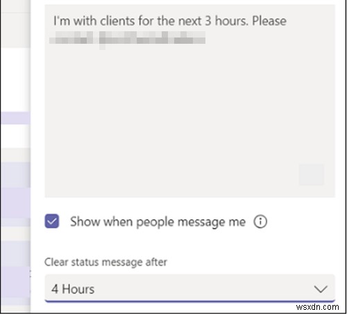 Microsoft Teams 상태가 부재 중에서 멈춤 