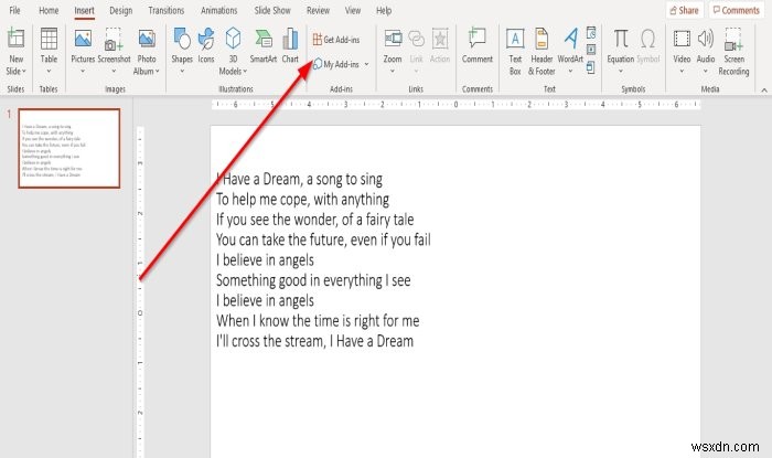 Microsoft PowerPoint에서 단어 구름을 만드는 방법 
