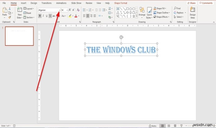 Microsoft PowerPoint에서 텍스트 안에 그림을 추가하는 방법