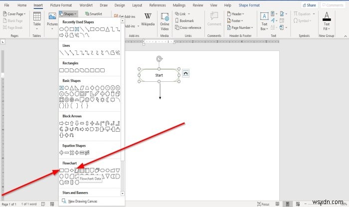 Microsoft Word에서 순서도를 만드는 방법