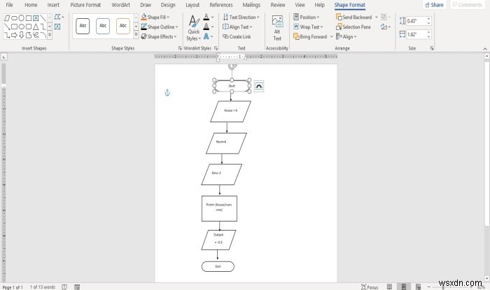 Microsoft Word에서 순서도를 만드는 방법