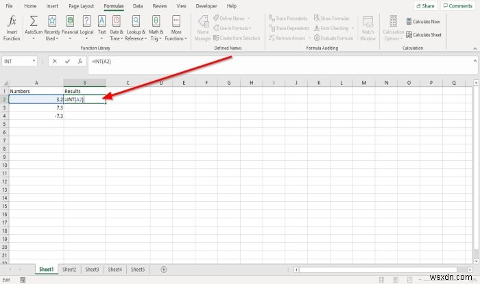 Microsoft Excel에서 INT 및 LCM 함수를 사용하는 방법 