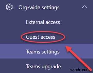 Microsoft Teams 게스트 액세스를 활성화 또는 비활성화하는 방법 