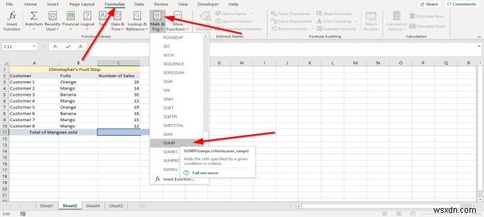 Microsoft Excel에서 SUMIF 및 SUMIFS 함수를 사용하는 방법 