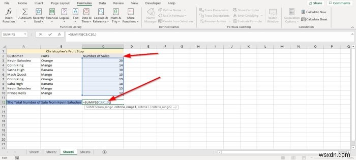 Microsoft Excel에서 SUMIF 및 SUMIFS 함수를 사용하는 방법 