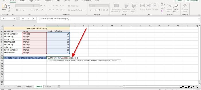 Microsoft Excel에서 SUMIF 및 SUMIFS 함수를 사용하는 방법 
