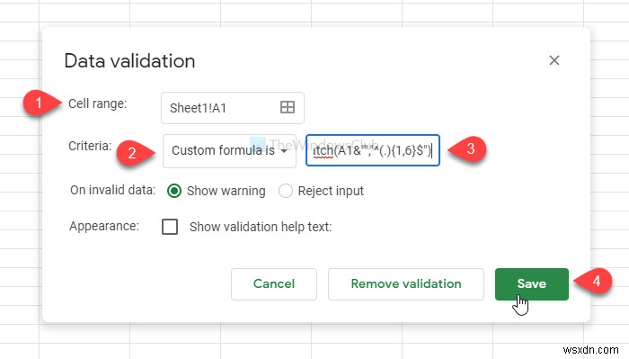 Excel 및 Google 스프레드시트에서 글자 수 제한을 설정하는 방법 