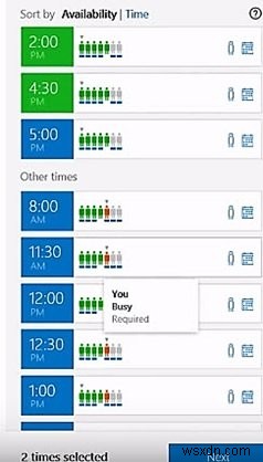 Microsoft FindTime을 사용하여 Outlook에서 더 빠르게 회의를 예약하는 방법 