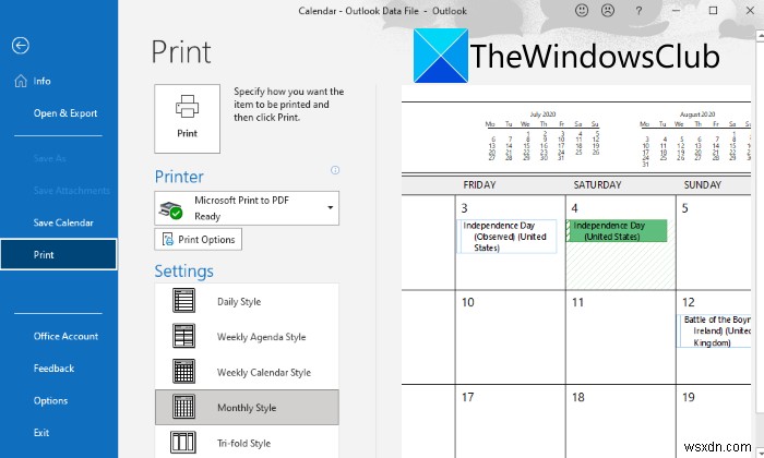 Outlook 일정에 휴일을 만들고 추가하는 방법 