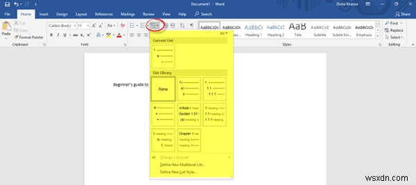 초보자를 위한 Microsoft Word 튜토리얼 – 사용법 안내