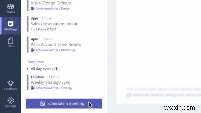 Microsoft Teams 회의를 설정, 예약 또는 참여하는 방법 