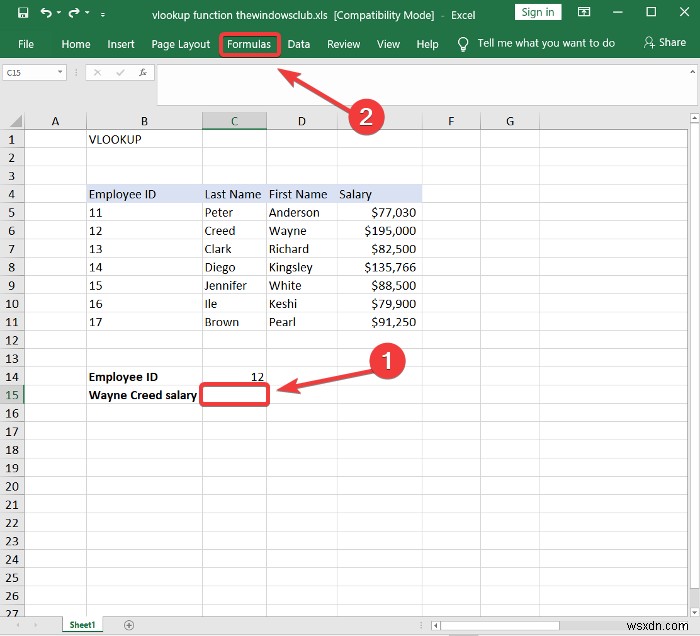 Excel에서 VLOOKUP 함수를 작성, 빌드 및 사용하는 방법 