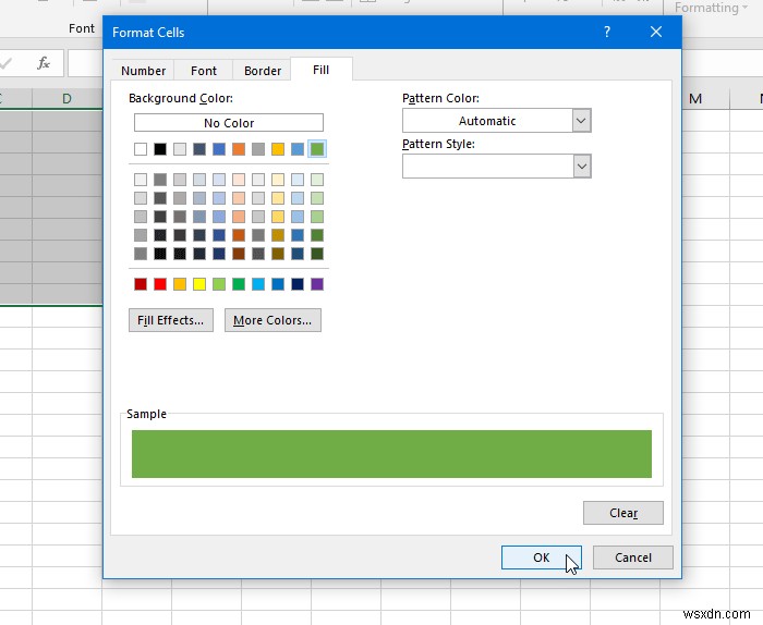 Excel에서 대체 행 또는 열에 색상을 적용하는 방법 
