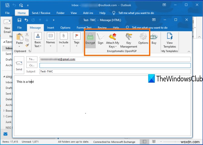 Outlook용 무료 이메일 암호화 추가 기능 