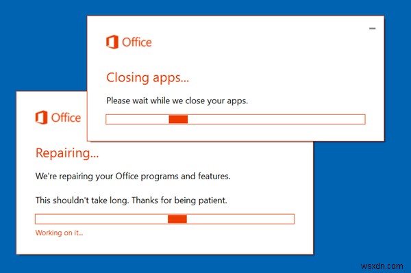 Office를 복구하고 개별 Microsoft Office 프로그램을 제거하는 방법 
